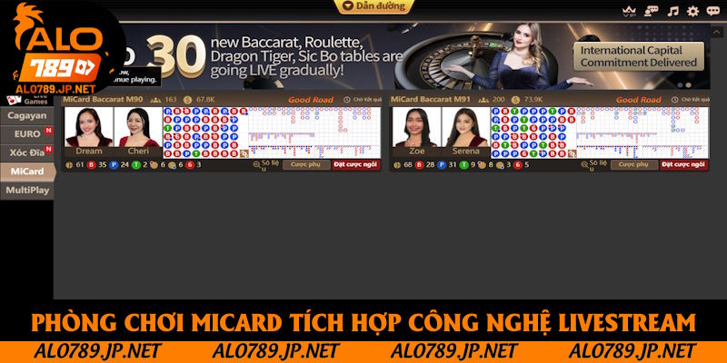 Phòng chơi Micard tích hợp công nghệ livestream