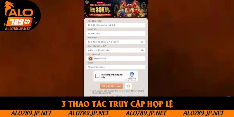 TRANG CHỦ 45 3 thao tác truy cập hợp lệ